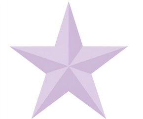 Obraz premium Lavender star, 5 points, simple design