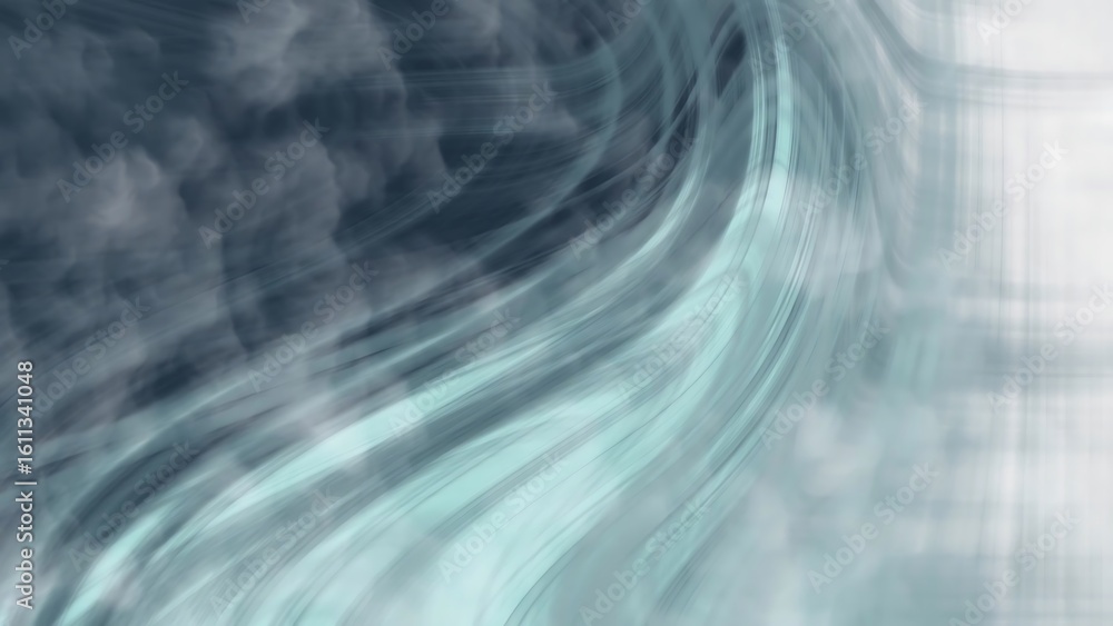 Poster ombre calm ocean flow abstract background with swirling light blue and gray hues creating a dynamic 
