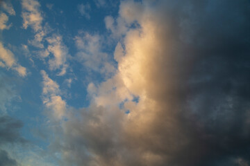 Fototapeta premium Storm clouds.Background of the summer sky with thunderclouds