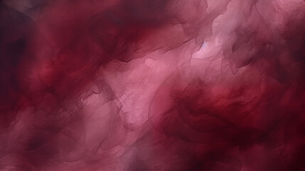 Abstract watercolor painting featuring shades of red and pink textures art