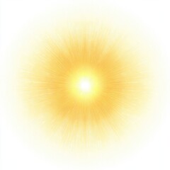 Obraz premium Bright radiating sunburst