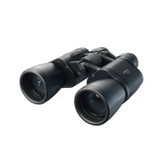 Black binoculars, focused view