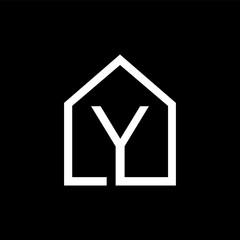 Y letter and house icon
