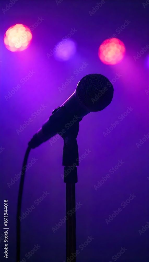 Aufkleber generative ai spotlight on a microphone: expressive performance capture device