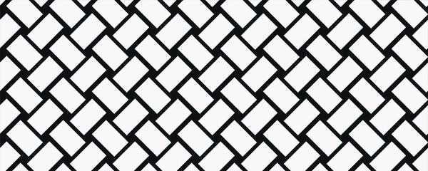 Black and white basketweave background. Abstract background