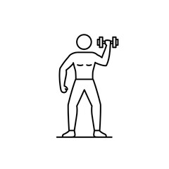 Person lifting dumbbell, showcasing strength training and fitness enthusiasm
