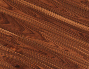 Dark brown diagonal wooden flooring grain texture with knots
