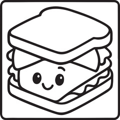 Cozy Moments Bold Line Coloring Page – Relaxing Hygge-Inspired Illustration