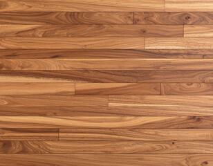 Natural Horizontal Wood Flooring with Rich Grain Pattern