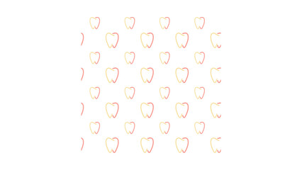 Seamless dental pattern for a modern dentist office branding or dental hygiene marketing campaign, promoting clean and healthy teeth with aesthetic appeal