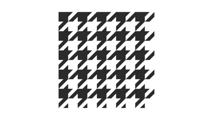 Timeless houndstooth pattern in classic black and white for sophisticated designs, ideal for fashion textiles and elegant backgrounds, adding a touch of heritage