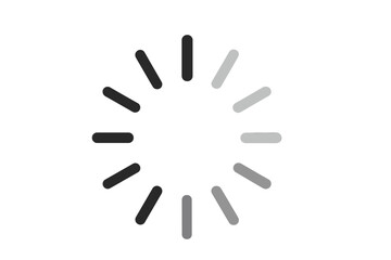 Obraz premium Buffering loading spinner icon. Circular progress bar indicator. Animated preloader wheel for UI UX design, website, mobile app, video streaming, transparent vector illustration