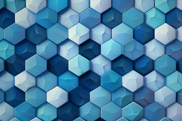 Abstract digital hexagonal molecular structure.