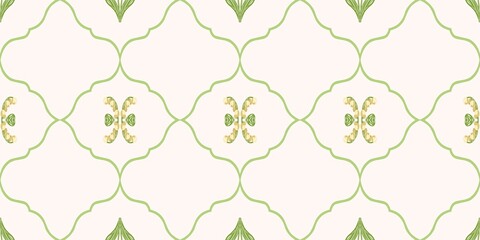 Seamless watercolour and unique floral pattern background for covers, notes, banner. Soft backgrounds colour. Watercolour art work. Flower stalk. Colourful flower. Summer Spring.
