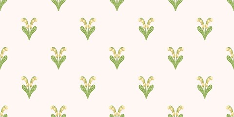 Seamless watercolour and unique floral pattern background for covers, notes, banner. Soft backgrounds colour. Watercolour art work. Flower stalk. Colourful flower. Summer Spring.