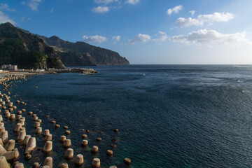 tranquil seascape at the seaside of Ulleungdo Island