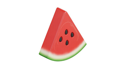 Watermelon slice on Transparent Background