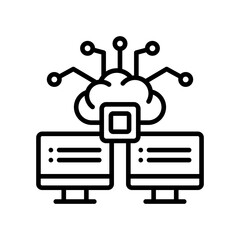 Edge Computing line icon