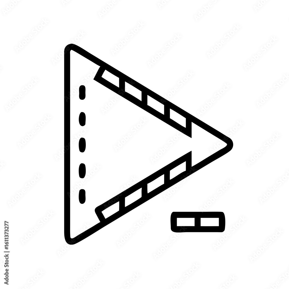 Poster dynamic play button icon symbolizing media playback and digital content engagement, perfect for apps