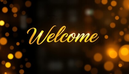 Welcome Golden Luxury script editable text effect, gold Bold fount, elegant gold style text or Sign, Details Resolution