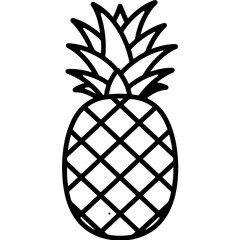 Obraz premium pineapple vector illustration