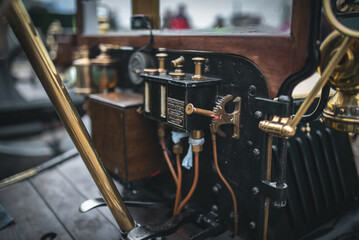 Vintage historic car oilers feed for mearings and engine, gearbox brings and components
