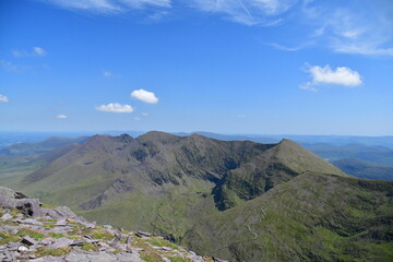 MacGillycuddy's Reeks, Carrauntoohil, Carrauntoohill, Carrantuohill mountain, Iveragh Peninsula, County Kerry, Ireland