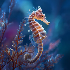 Graceful Seahorse in Aquatic Habitat