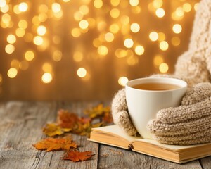 Thankful Families Gathering by Warm Fire, Grateful Heart at Harvest Table, Cozy Thanksgiving Affirmation Scene,