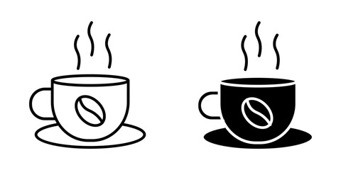 Obraz premium coffee icon white on background