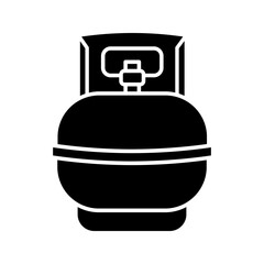  gas cylinders icon white on background