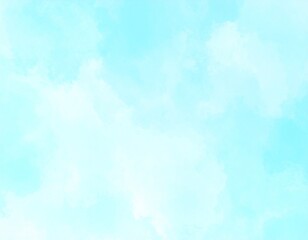 青　水彩　イラスト　背景　