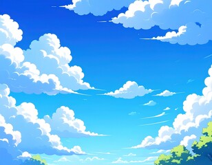 青空　夏　背景　雲