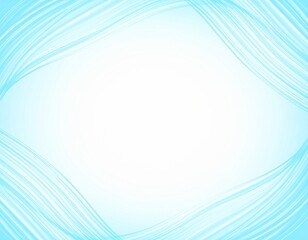 波線　ブルー　背景　イラスト　コピースペース