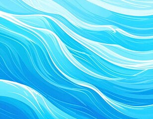 波　背景　イラスト　