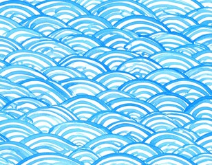 波　背景　イラスト　