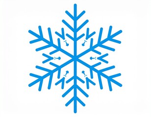 冬　雪の結晶　イラスト