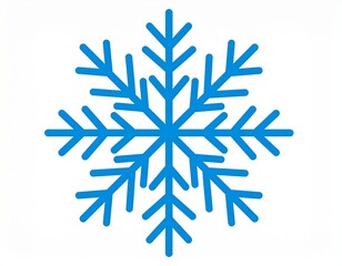 冬　雪の結晶　イラスト