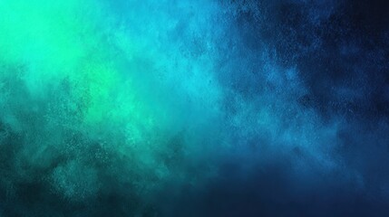 Vibrant Blue and Green Abstract Background with Darker Black Elements Creating a Dynamic Visual Contrast