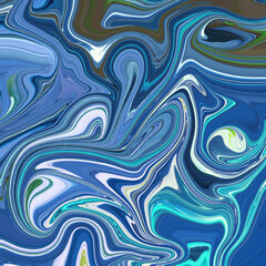 Vibrant blue and turquoise swirl abstract with fluid waves and motion. Ideal for backgrounds, digital design, and abstract art. Features bold abstract, fluid, vibrant, wave, and texture forms.