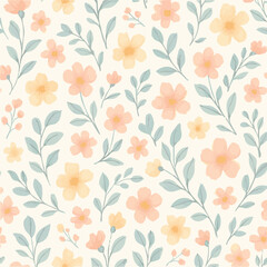 seamless pattern with flowers