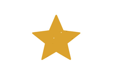Obraz premium A shiny, isolated 3D golden star icon, a bright symbol for Christmas celebration awards and holiday decoration