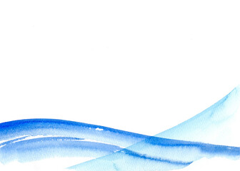 水彩の手描き素材。