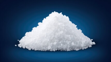 White Salt Pile on Dark Background for Food and Cooking Concepts