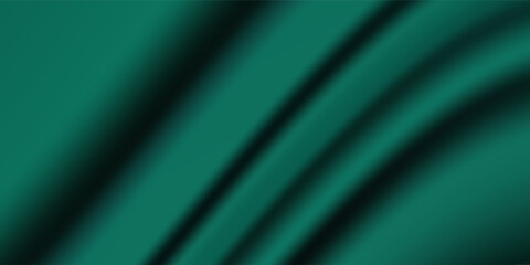 Dark teal emerald green silk satin. Shiny smooth fabric