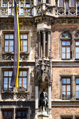 New Town Hall, Neues Rathaus, city government building on Marienplatz square in central Munich in Bavaria, Germany
