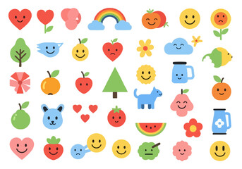 Vector art of simple drawing of a cloud with the sun peeking through