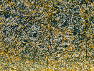 Striking Gold and Dark Blue Abstract Background with Textured Patterns for Dynamic Digital Designs. High-Resolution Wallpaper and Screensaver for Phones, Tablets, Laptops, and Marketing Efforts