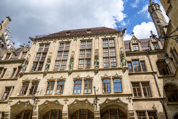 New Town Hall, Neues Rathaus, city government building on Marienplatz square in central Munich in Bavaria, Germany