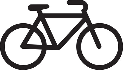 bicycle icon on white background